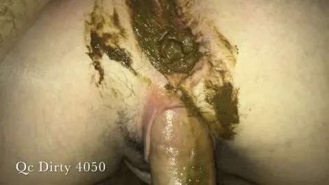 Scat shitting anal sex couple