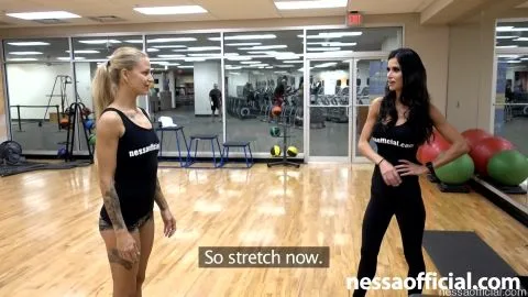 Nessa training with Anna