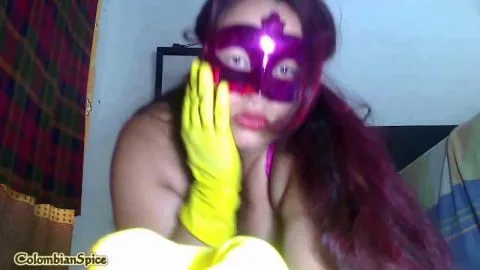 ColombianSpice Air Freshening Rubber glove cleaning with shit smearing (new)